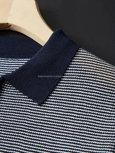 Camiseta de polo de golf para hombre hecha a medida con logotipo de secado rápido con cuello en V polos de algodón blanco, polos para hombre - Product Image 2