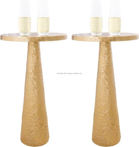 2025 nouveau Cesena Table basse convertible élégant moderne en laiton Style petit or hauteur meubles de maison salons espaces - Product Image 4