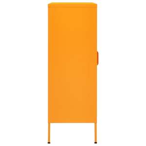 Gabinete de Almacenamiento de Acero Amarillo Mostaza para Sala de Estar, 31.5x13.8x40.0 Pulgadas - Product Image 5
