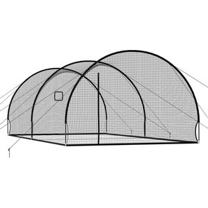 Gabbia da Battuta Portatile Autoportante 22.2 X 12.1 X 7.9 FT, in Poliestere a 4 Strati Senza Nodi, Attrezzatura per Allenamento Baseball - Product Image 1
