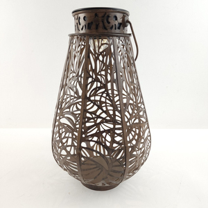 Elegante Linterna Colgante de Metal y Vidrio con Patrón Marroquí en Acabado Gris, Venta al por Mayor de Fábrica, para Decoración del Hogar - Product Image 6