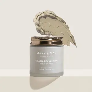 MARY & MAY 125g Cica Tea Tree Soothing Wash Off Pack Masques faciaux de haute qualité - Product Image 1