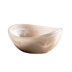 Bol en verre poli fait main, design minimaliste, plat de service alimentaire, occasion de cadeau, non revêtu - Product Image 1