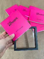 KENAIJUE Phone Charm Rigid <b>Box</b> Square Shape <b>Red</b> Color High-End Fashion Accessory Packaging - Product Image 3
