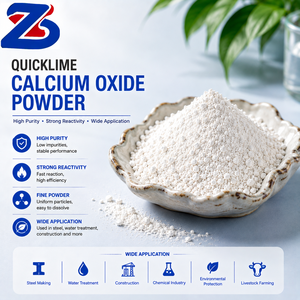 Oxyde de calcium de qualité industrielle 90% - Chaux vive à base de calcaire de la meilleure qualité - Marque Zhongsheng - Product Image 2