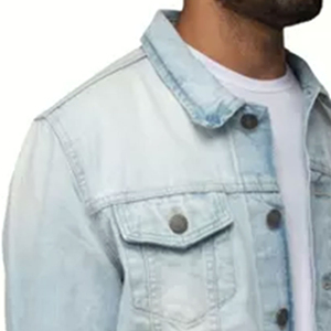 Premium Quality Pakistan Made Denim Casual <b>Men</b> Jeans <b>Jackets</b> Button Custom Design Breathable Polyester/Cotton Wholesale <b>Jacket</b> - Product Image 5