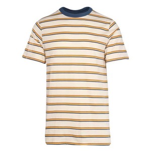 Camisetas Personalizadas para Hombre y Mujer, Camisetas de Manga Corta con Cuello Redondo, 100% Algodón a Rayas - Product Image 1