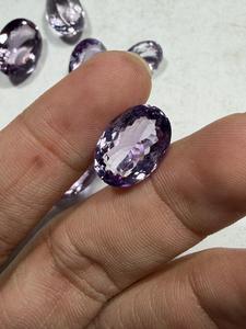 Gema de Amatista Rosa Natural Facetada para la Elaboración de Joyas, Elegante Amatista Rosa Facetada de Proveedor de la India - Product Image 1