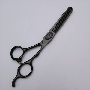Black <b>Barber</b> Scissor <b>Set</b> Custom Brand Professional Hairdresser Shears Thinning Scissors Kit Salon <b>Barber</b> Shop Cutting Tools - Product Image 4