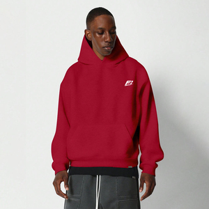 Pulls à capuche unisexes surdimensionnés pour hommes, épaules tombantes, logo personnalisé, épais 500 GSM, couleur unie, logo frontal – Vente en gros - Product Image 1