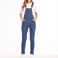 Nouvelle combinaison courte en jean formelle pour femme avec détails boutonnés, écologique, lavée, coupe-vent, séchage rapide, Spandex/Coton, Collection 2018