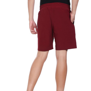 <b>Men's</b> <b>Red</b> Solid Blocked Quick Dry High Waist Drawstring Bermuda <b>Shorts</b> with Front Logo Pockets High Street Style - Product Image 6