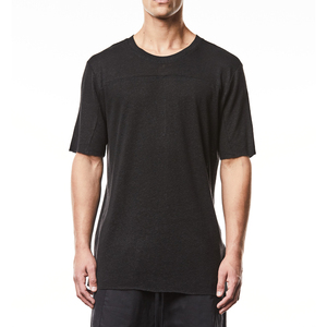 Camiseta de Algodón Grueso de Textura Suave para Hombre, Cuello Redondo, Hombros Caídos, Lisa, Personalizable, Venta al por Mayor para Proveedores - Product Image 1