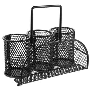 Elegante Portacubiertos de Metal para Mesa de Comedor, Almacenamiento de Cucharas, Tenedores y Cuchillos con Base Resistente y Aspecto Moderno - Product Image 3