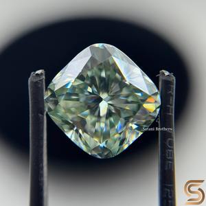 Moissanita de Corte Cuadrado a Mano, 14x14mm, 12.50CT, Piedra Suelta para Joyería de Compromiso Personalizada - Product Image 2