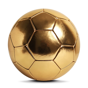 Balón de Fútbol Cosido a Máquina para Deportes de Equipo, para Adultos y Niños, Uso en Entrenamiento, Venta al Por Mayor, Dorado, para Deportes al Aire Libre, Duradero y Ligero - Product Image 3