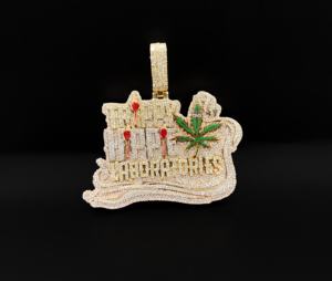 Pendentif personnalisé Iced CZ Trap Prestige - Product Image 1