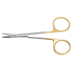 Tijeras Manuales Pequeñas con Mango Dorado M.A SIDDIQUE INTERNATIONAL para Cirugía Dental, Modelo MAS-SS-2126, para Laboratorios Dentales - Product Image 1