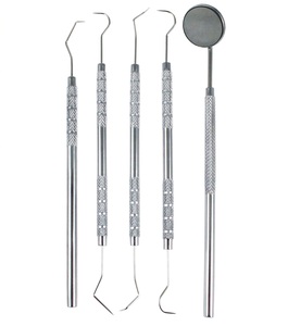 Kit de Higiene Dental de Acero Inoxidable de 5 Piezas con Espejo y Palillos para Cuidado Bucal en el Hogar - Product Image 1