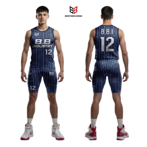ชุดยูนิฟอร์ม 7v7 สีดำนีออนเขียว ลาย Glitch เสื้อกล้ามและกางเกงรัดรูปสำหรับผู้ชาย - Product Image 2