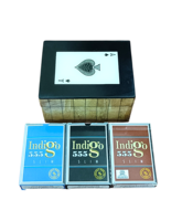 Boîte de rangement décorative de luxe en os antique pour ranger les cartes de jeu Joker avec accessoires de boîte cadeau personnalisée intelligente
