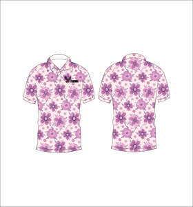 เสื้อโปโลพิมพ์ลายดอกไม้สำหรับผู้ชาย แขนสั้น สวมใส่สบายในฤดูร้อน ผ้าฝ้ายอ๊อกซ์ฟอร์ด ระบายอากาศได้ดี มีโลโก้ด้านหน้า ทรงปกติ สวมใส่ลำลอง - Product Image 4