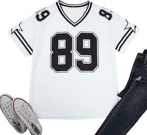 Camisetas de Fútbol 2026 para Mujer, de Secado Rápido, Holgadas, con Número y Letra, Ropa Deportiva - Product Image 1