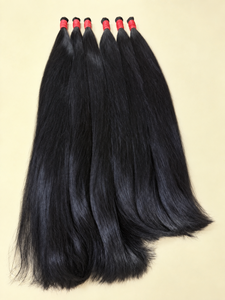 Cheveux humains bruts 100 % vietnamiens en gros, noirs naturels, lisses et soyeux, double épaisseur, pour tresses et extensions - Product Image 5