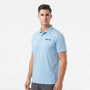 Polo homme tendance été, couleur unie, polyester, haute qualité, taille standard, manches courtes - Product Image 3