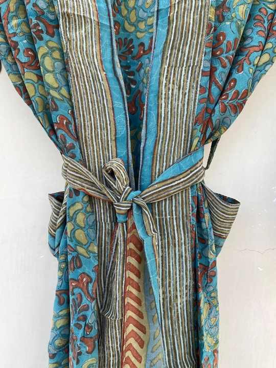 Party Wear Silk Kimono Robe Sari Kimono Recycled Silk Sari Dress Bohemian Silk Bathrobe