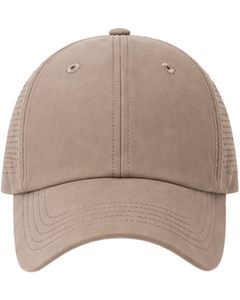 Casquette de baseball sportive respirante marron taupe avec sangle réglable, légère, séchage rapide, pour course en extérieur, gym, usage décontracté, qualité supérieure - Product Image 2