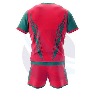 Vêtements d'entraînement de rugby unisexes personnalisés de haute qualité, antibactériens, à séchage rapide, uniforme d'équipe à transfert thermique - Product Image 6
