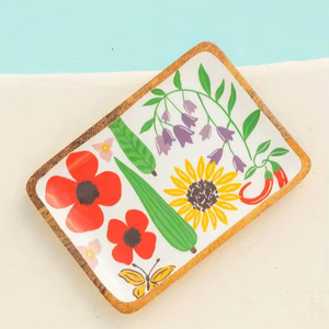 Handcrafted Agate Inspired Eco-Friendly Wooden Trays-Customizable Size & Colour India's Finest Timber Handmade Collection - Product Image 1