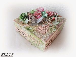 Decorative Display Box <b>Small</b> Items Storage Box Craft Organizer Box Elegant Storage <b>Container</b> Handmade Decorative Box Resin Gift - Product Image 1