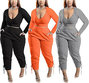 Conjunto de Yoga de Alta Calidad para Mujer, Nuevo Estilo, Ligero, Sin Costuras, Transpirable, Diseño Sólido, Cintura Elástica, Manga Larga - Product Image 6