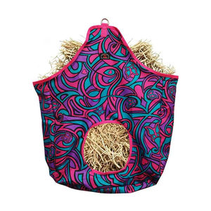Bolsa de Heno de Nailon Sublimado de Alta Calidad para Caballos, Ganado, Cabras y Ovejas, de Alimentación Lenta, Fácil de Rellenar y Colgar, con Diseño de Rejilla Frontal, Bolsa de Heno Impresa - Product Image 1