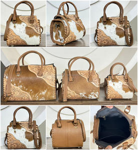 กระเป๋าสะพายไหล่หนังวัวแท้ลายสลักมือ แบรนด์ Manufacturer Outdoor Speedy รุ่นมินิ สำหรับผู้หญิง กระเป๋าถือหรูหรา กระเป๋าเดินทาง - Product Image 3