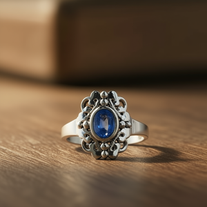 Blue <b>Quartz</b> Fine <b>Ring</b> 3.7 Grams Weight - Product Image 3