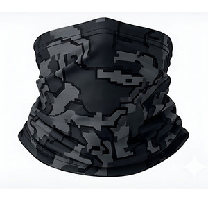 Cache-cou de sublimation haut de gamme, léger, en tissu de coton doux au toucher, avec design ergonomique, pour motards et cyclistes. - Product Image 1