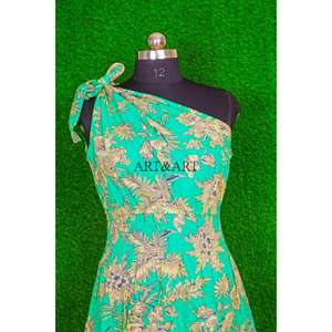 Vestido indio de algodón hecho a mano, largo, personalizable, multicolor, vestido de verano, sexy, para fiesta, sin mangas, regalo para mujer. - Product Image 2