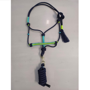 Forte réglable personnalisé équitation licou équipement corde licou réglable PP corde cheval licou avec plomb Durable cheval Tack - Product Image 4