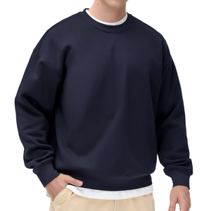 Sudadera Oversize para Hombre, Algodón Grueso, Corte Holgado, Manga Larga, Cuello Redondo, Estilo Casual Moderno, Ropa Urbana de Moda, Calidad Premium - Product Image 1