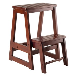 เก้าอี้ไม้สักพรีเมียมแบบสองขั้น สีโบราณ |   งานฝีมือขายส่ง - Product Image 1