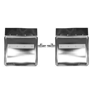 2 Pezzi Parafanghi Universali Cromati in Acciaio Inox da 24 Pollici per Camion e Accessori Auto - Product Image 2