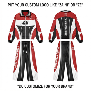 ZAINI 300g Veste coupe-vent en microfibre de polyester pour homme, hiver, à capuche, rouge, noir, blanc, logo personnalisé par transfert thermique, OEM - Product Image 1