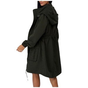 Nouvelle conception, fabrication directe en usine, parka longue imperméable pour femme, à capuche, respirante, vêtements d'extérieur décontractés - Product Image 3