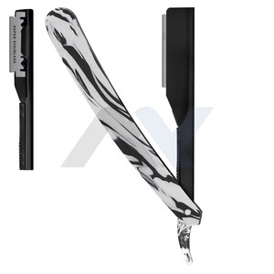 Men's Professional Straight <b>Razor</b> Cutthroat Barber Shaving <b>Razor</b> <b>Single</b> Edge <b>Blade</b> Salon Quality Lightweight Straight Edge <b>Razor</b> - Product Image 3