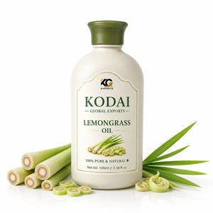 Aceite Esencial de Limoncillo de Tamil Nadu 100% Puro y Natural de Primera Calidad, Destilado al Vapor, para Aromaterapia y Cuidado Facial, Kodai Global Export - Product Image 1