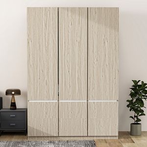 Archiviazione per armadio in legno a 6 porte ispirata alla natura per camera da letto - Product Image 1
