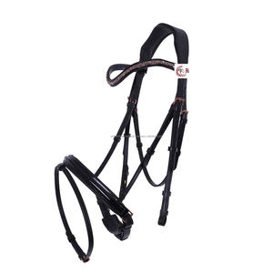 Noseband y Diadema de cuero de alta calidad con acolchado suave y banda para cejas ostentosa Fabricación de productos para caballos - Product Image 2
